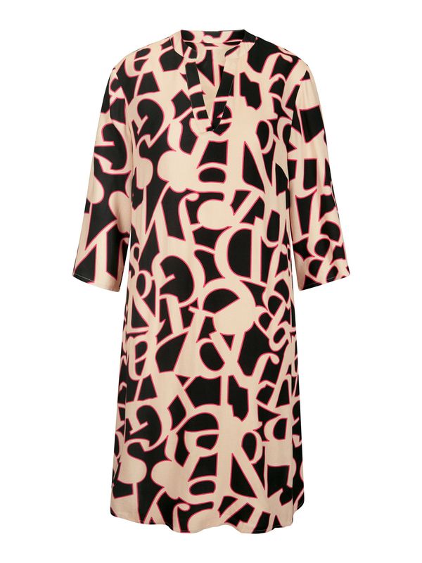 heine heine Haljina  sivkasto bež / roza / crna