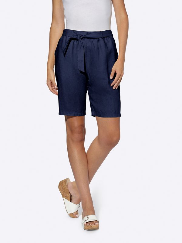 heine heine Hlače s naborima  morsko plava