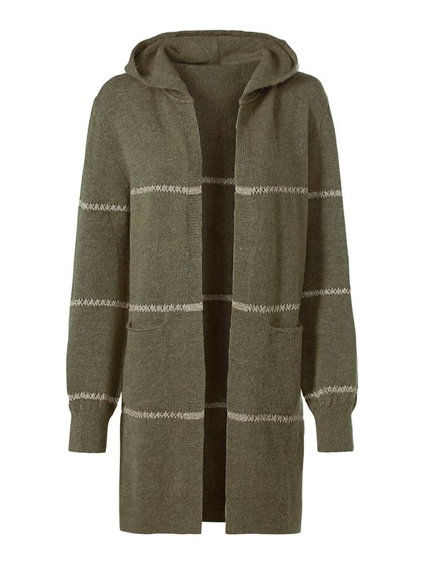 heine heine Kardigan  bež / maslinasta