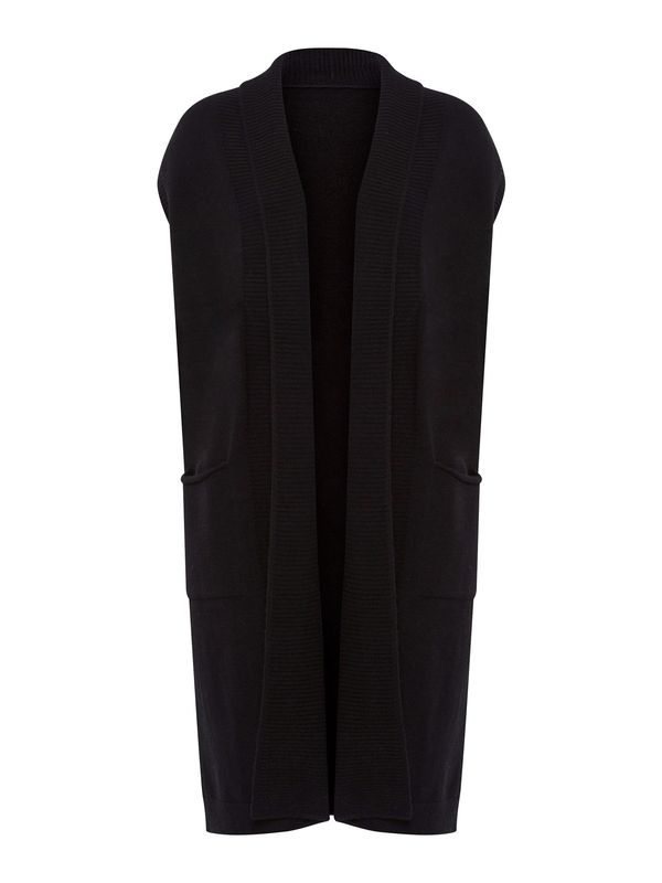 heine heine Kardigan bez rukava  crna