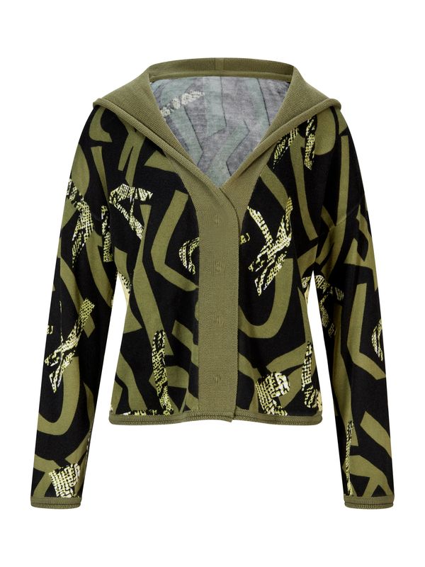 heine heine Kardigan  maslinasta / crna