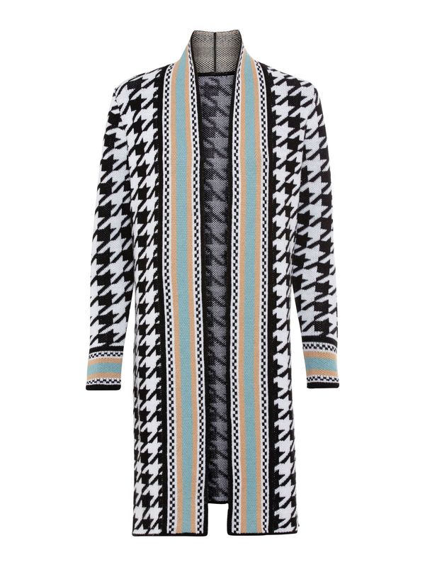 heine heine Kardigan  žad / marelica / crna / bijela