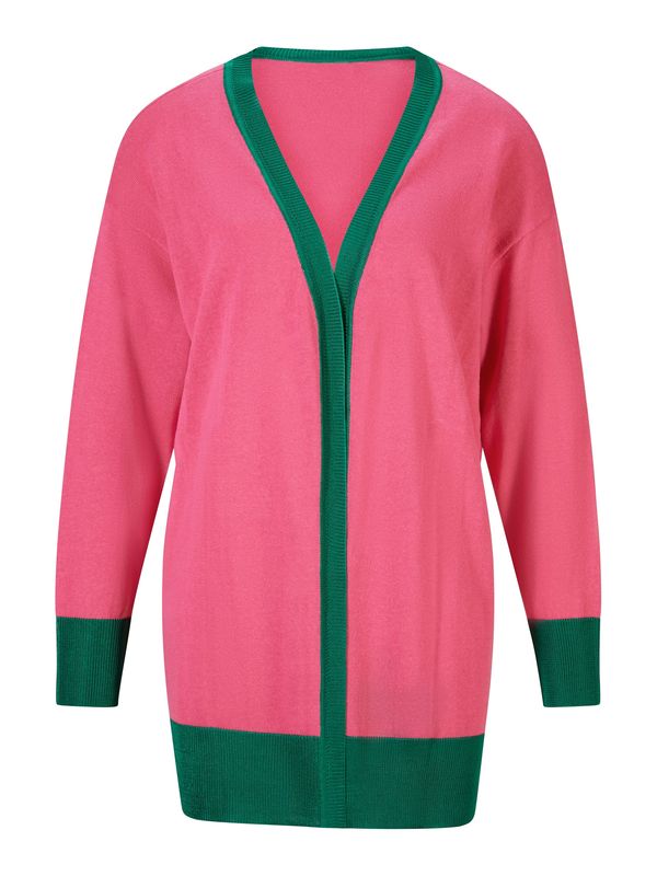 heine heine Kardigan  zelena / roza