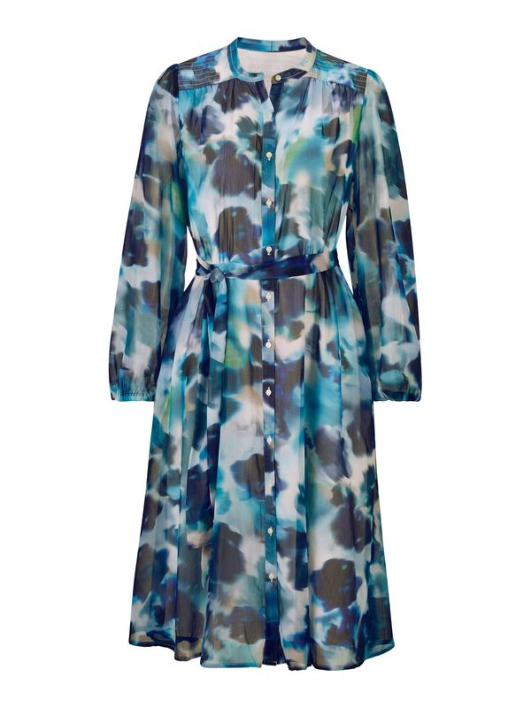 heine heine Košulja haljina  bež / šampanjac / tamno plava / zelena