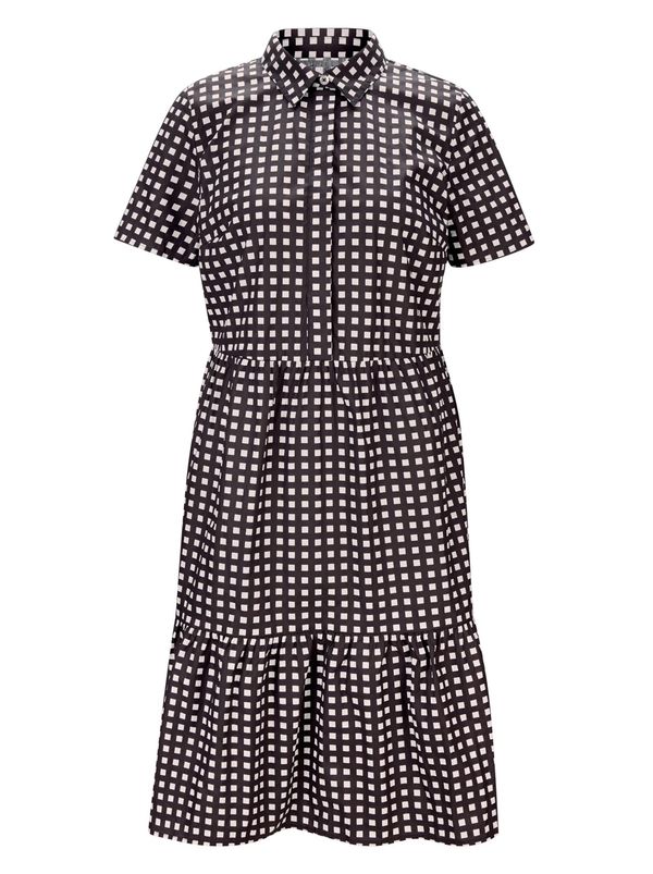 heine heine Košulja haljina  ecru/prljavo bijela / crna