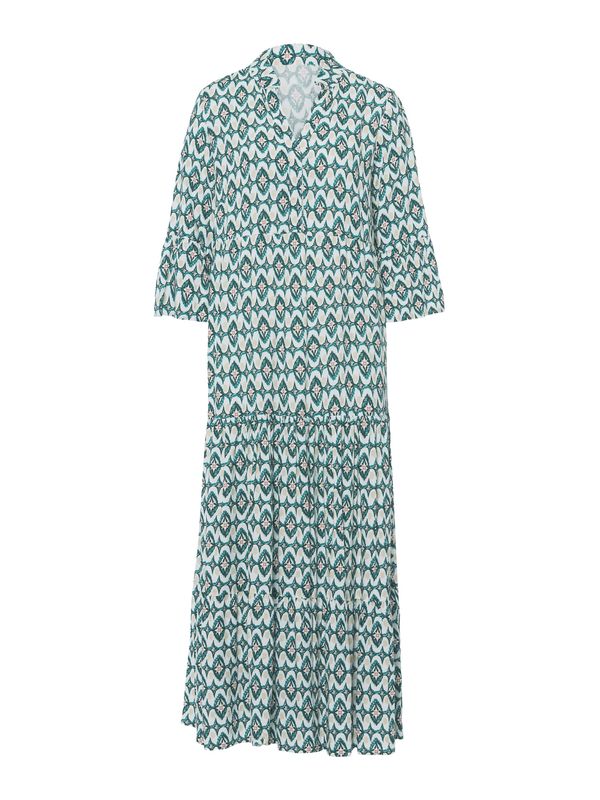 heine heine Košulja haljina  zelena / crvena / bijela