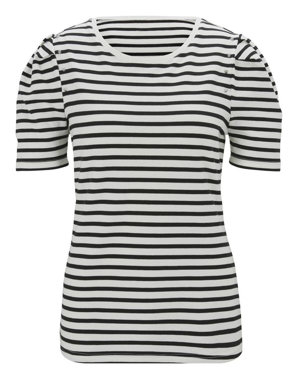 heine heine Majica  crna / bijela