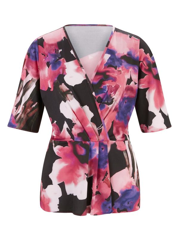 heine heine Majica  ljubičasta / roza / crna / bijela