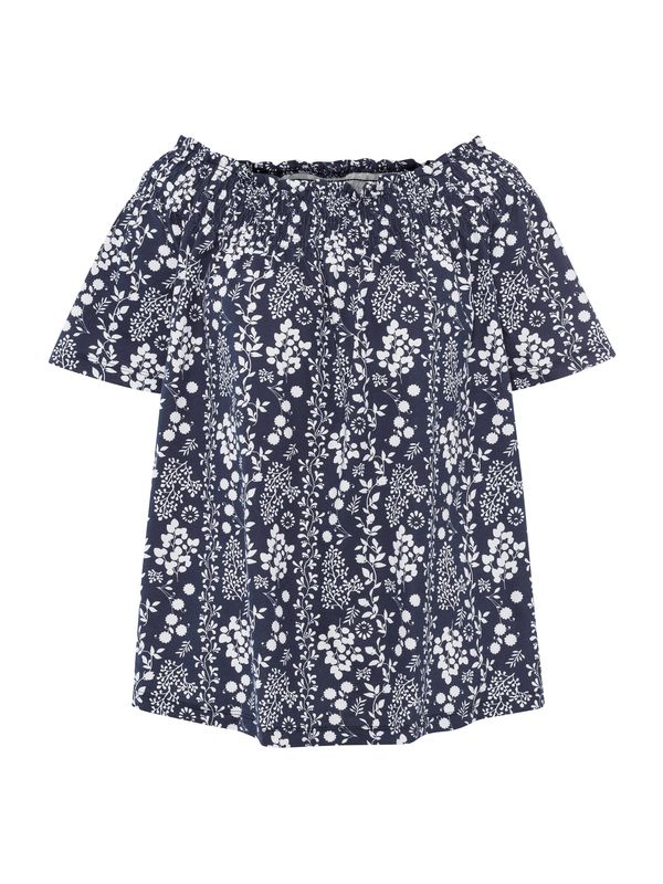 heine heine Majica  morsko plava / bijela