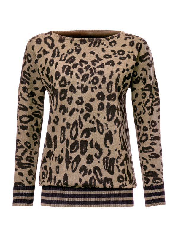 heine heine Pulover  bež / boja devine dlake (camel) / smeđa