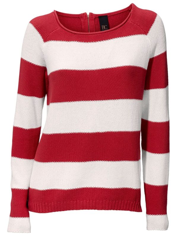 heine heine Pulover  crvena / bijela