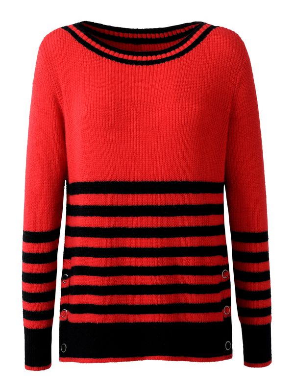 heine heine Pulover  crvena / crna