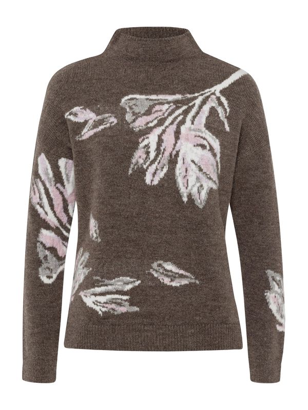 heine heine Pulover  ecru/prljavo bijela / moka smeđa / siva / roza