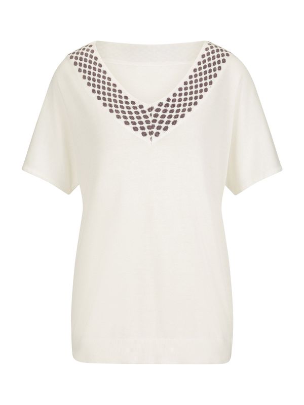 heine heine Pulover  ecru/prljavo bijela / siva