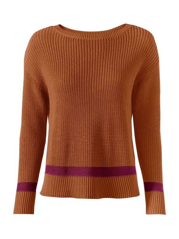 heine heine Pulover  konjak / ljubičasta
