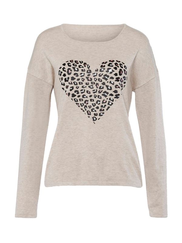 heine heine Pulover  pijesak / smeđa