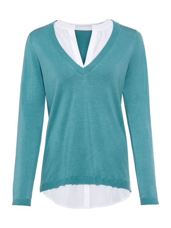 heine heine Pulover  plava / bijela