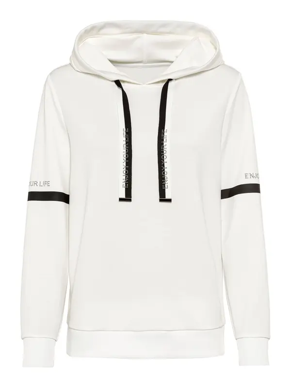 heine heine Sweater majica  crna / bijela
