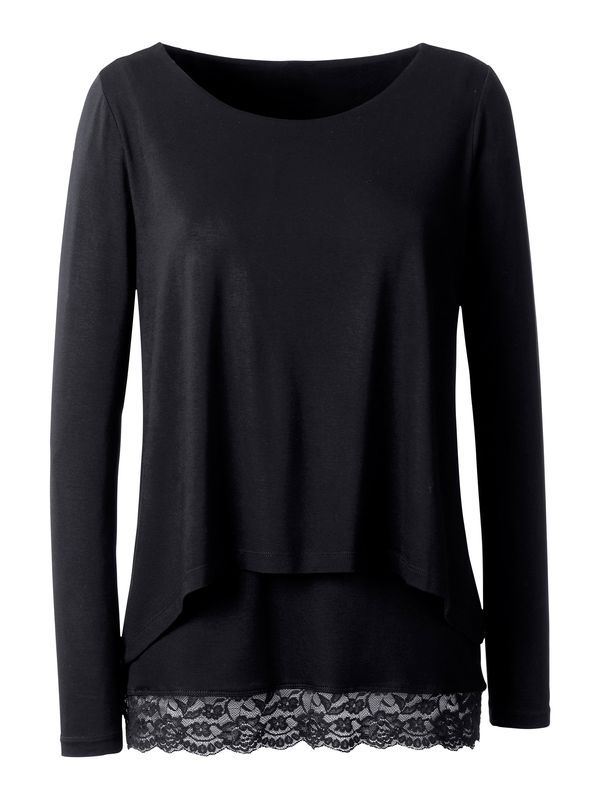 heine heine Sweater majica  crna