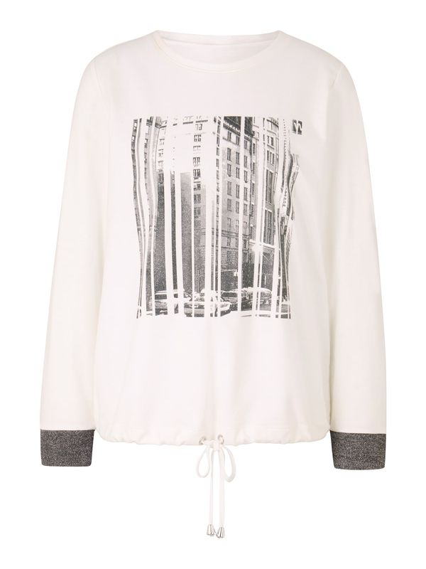 heine heine Sweater majica  ecru/prljavo bijela / srebrno siva