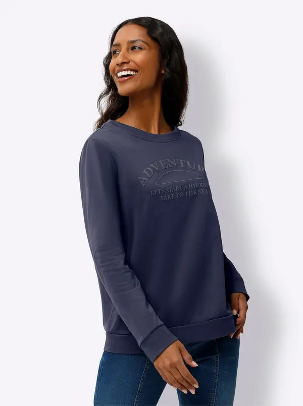 heine heine Sweater majica  morsko plava / mornarsko plava
