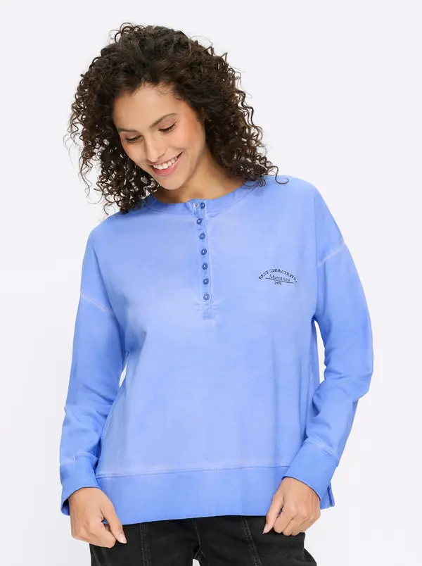 heine heine Sweater majica  nebesko plava