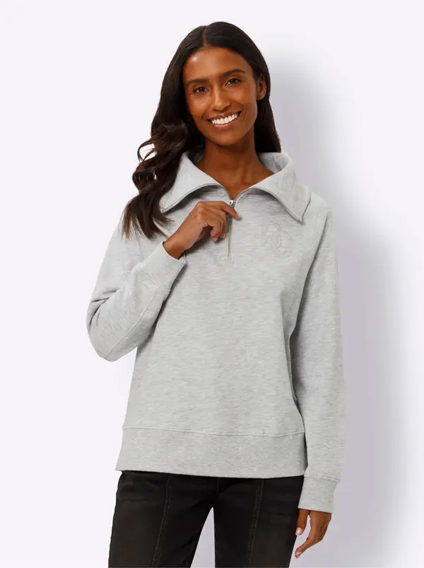 heine heine Sweater majica  siva melange