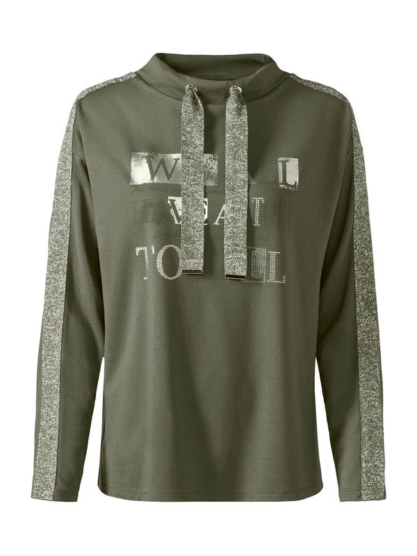 heine heine Sweater majica  svijetlosiva / kaki