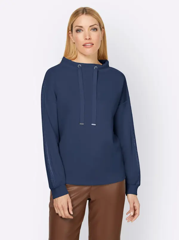 heine heine Sweater majica  tamno plava