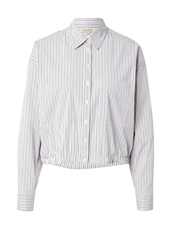 Herrlicher Herrlicher Bluza 'Liline'  crna / bijela