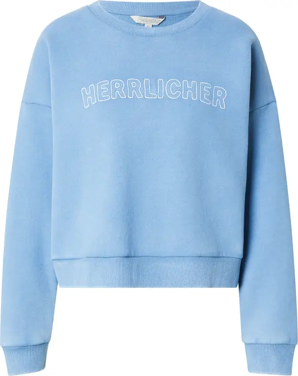 Herrlicher Herrlicher Sweater majica 'Christy'  svijetloplava / bijela