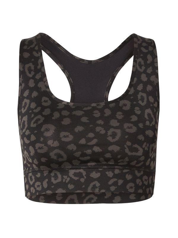 Hey Honey Hey Honey Sportski grudnjak 'LEO'  čokolada / svijetlosiva / crna