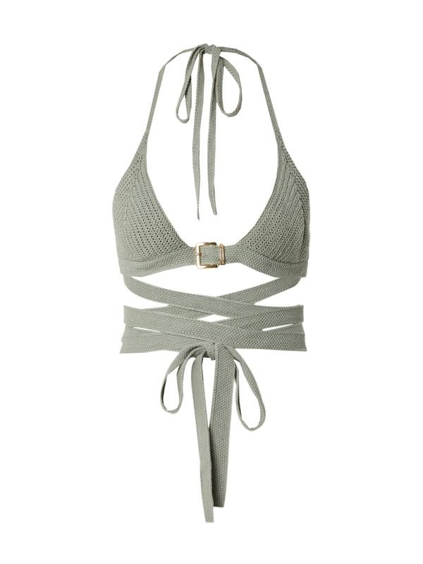 Hoermanseder x About You Hoermanseder x About You Top s naramenicama 'Betty'  zlatna / tamno zelena