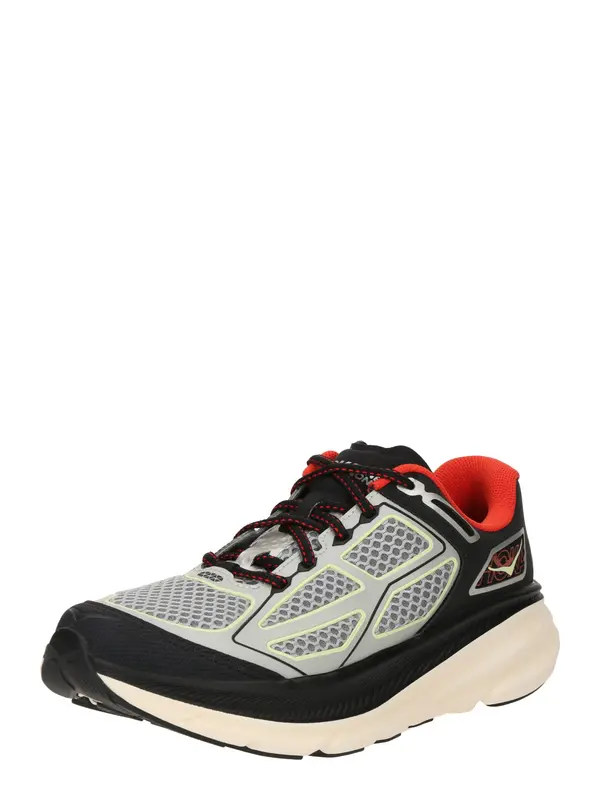 HOKA HOKA Niske tenisice 'CLIFTON ONE9'  siva / svijetlozelena / crvena / crna