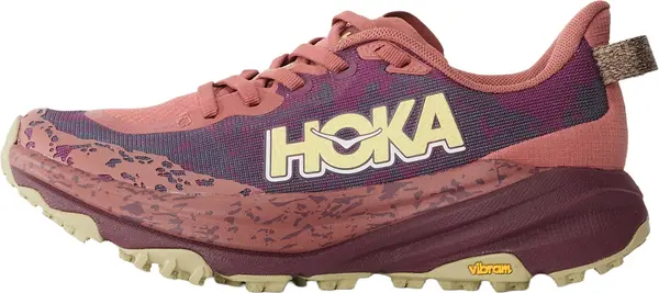 HOKA HOKA Tenisice za trčanje 'SPEEDGOAT 6'  limeta zelena / ljubičasta / pastelno crvena / prljavo bijela