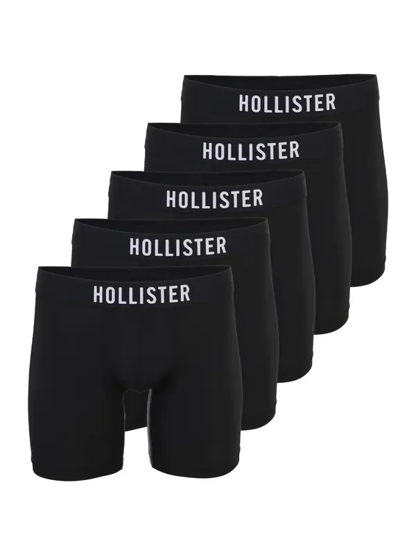 HOLLISTER HOLLISTER Bokserice  crna / bijela