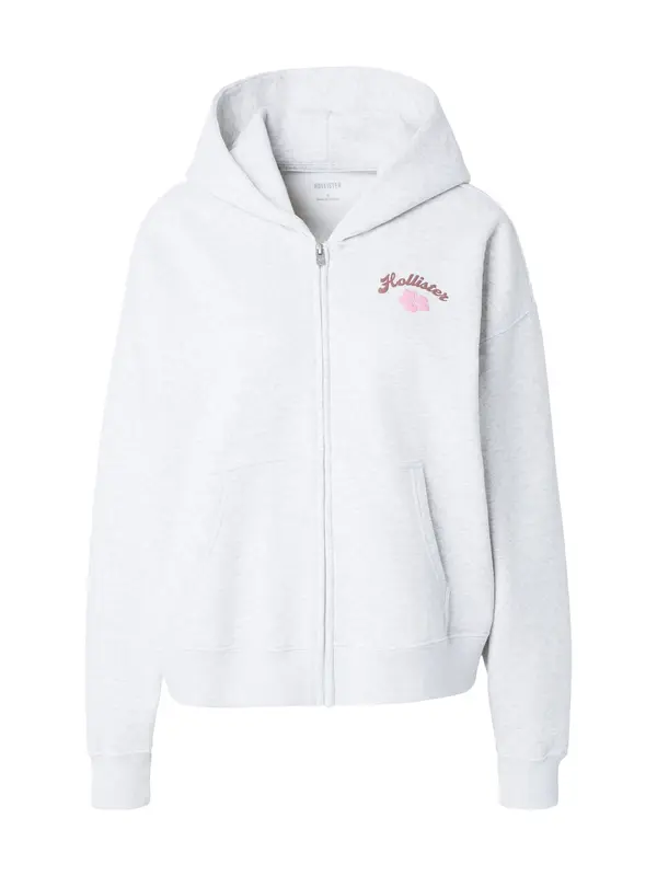 HOLLISTER HOLLISTER Gornji dio trenirke  čokolada / siva / svijetloroza