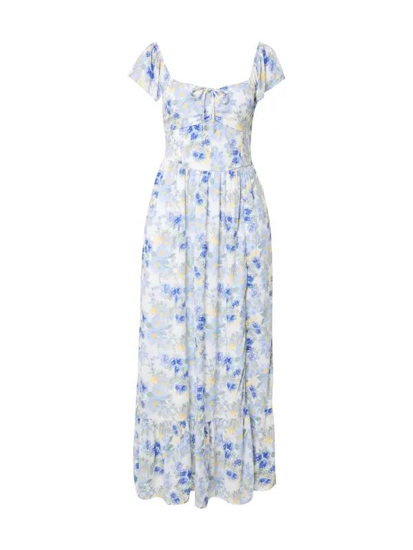 HOLLISTER HOLLISTER Haljina  plava / pastelno plava / pastelno narančasta / bijela