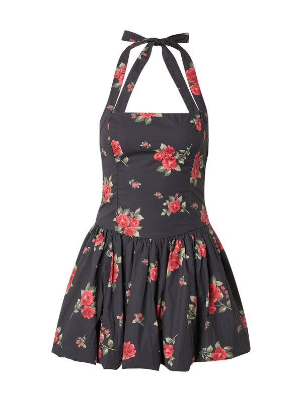 HOLLISTER HOLLISTER Haljina  zelena / crvena / crna