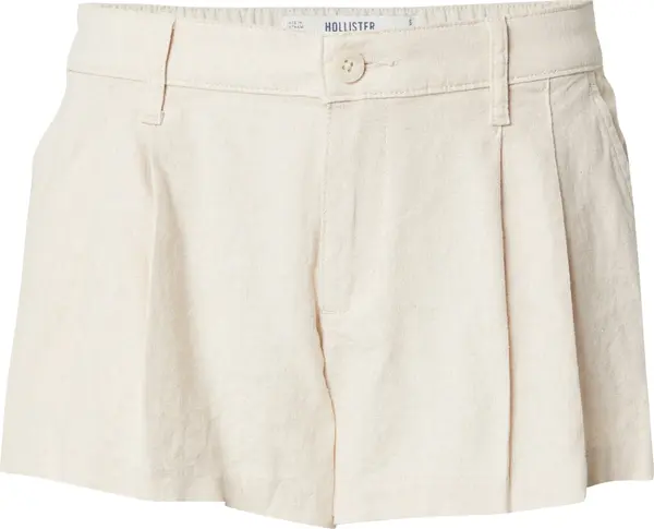 HOLLISTER HOLLISTER Hlače s naborima 'LIVVY'  bež siva