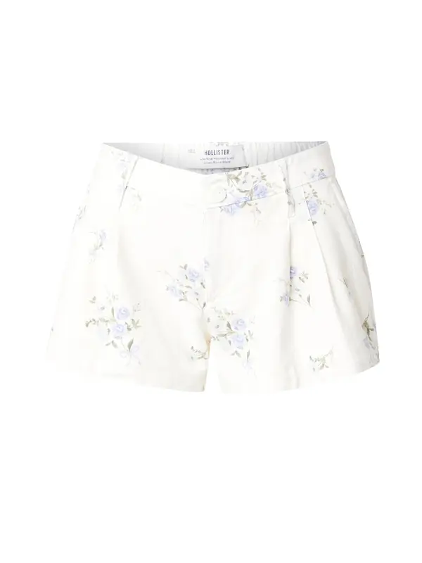 HOLLISTER HOLLISTER Hlače s naborima  plava / svijetloplava / zelena / bijela