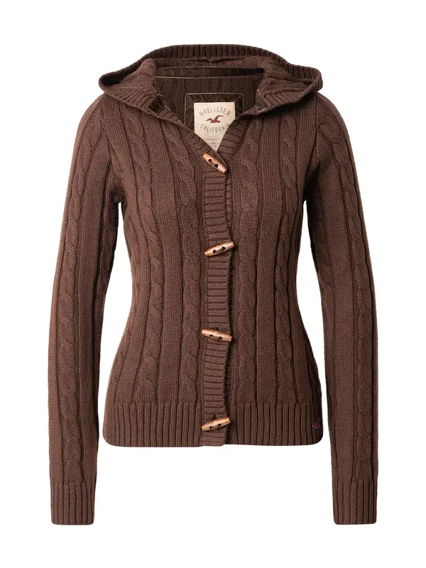 HOLLISTER HOLLISTER Kardigan  tamno smeđa