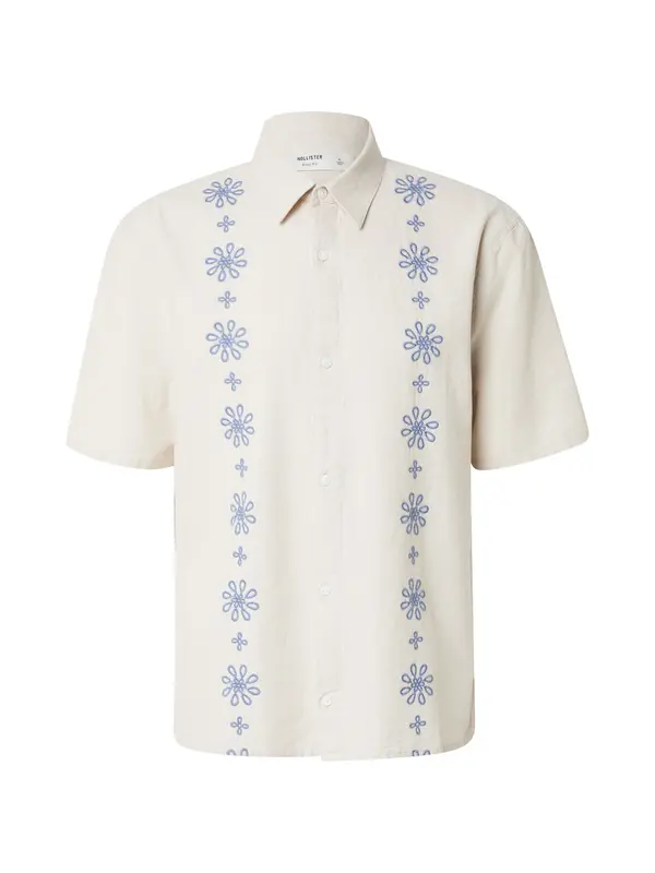HOLLISTER HOLLISTER Košulja  kraljevsko plava / vuneno bijela