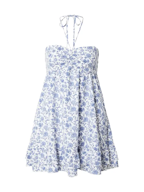HOLLISTER HOLLISTER Ljetna haljina  mornarsko plava / opal / svijetloplava
