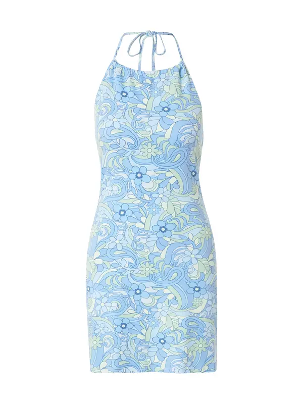 HOLLISTER HOLLISTER Ljetna haljina  plava / azur / svijetloplava / pastelno zelena / bijela
