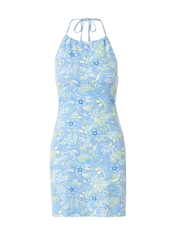 HOLLISTER HOLLISTER Ljetna haljina  plava / azur / svijetloplava / pastelno zelena / bijela