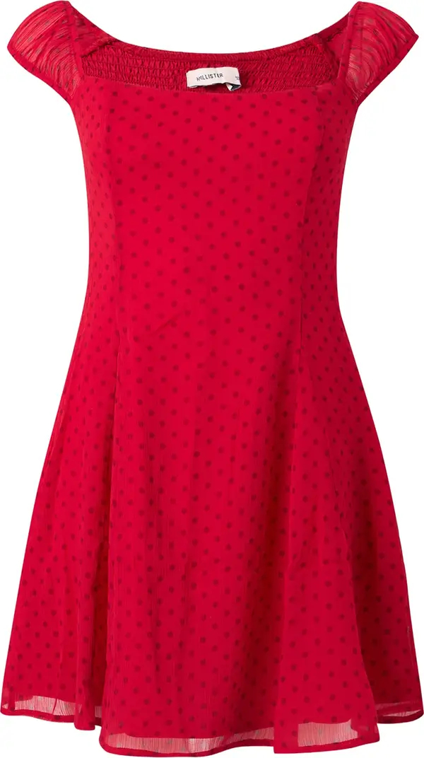 HOLLISTER HOLLISTER Ljetna haljina  siva / crvena