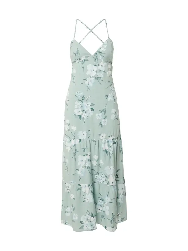 HOLLISTER HOLLISTER Ljetna haljina  svijetloplava / smaragdno zelena / pastelno zelena / bijela