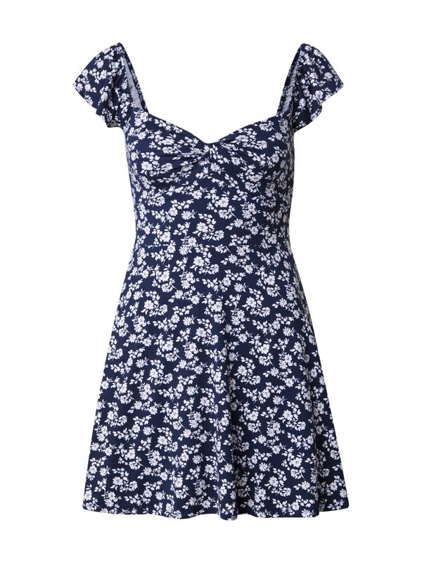 HOLLISTER HOLLISTER Ljetna haljina  tamno plava / bijela