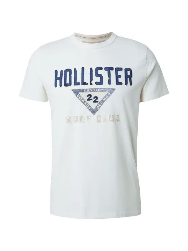 HOLLISTER HOLLISTER Majica  bež / boja pijeska / sivkasto plava / tamno plava